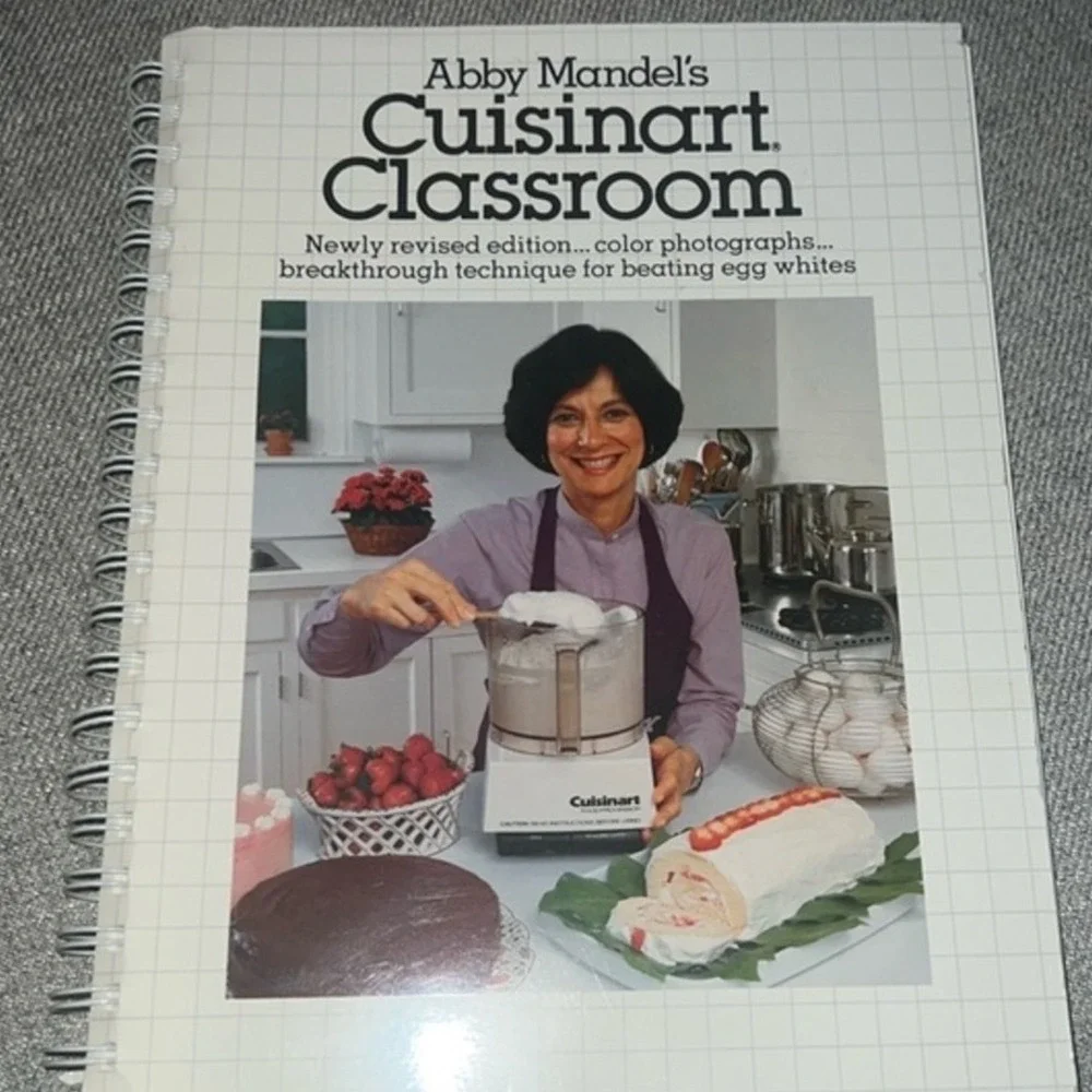 Cuisinart Classroom‎ Cookbook Abby Mandel OS White Good Spiral Food Processor